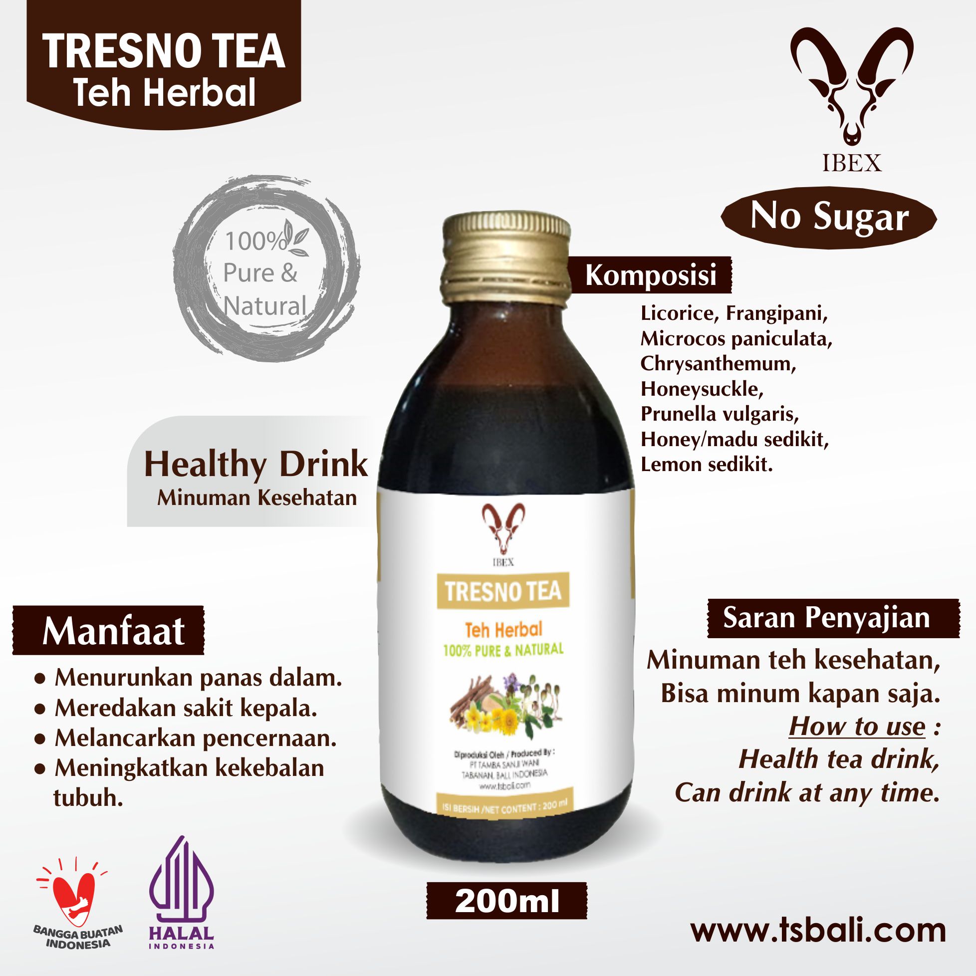 tresno tea 200ml leaflet WA