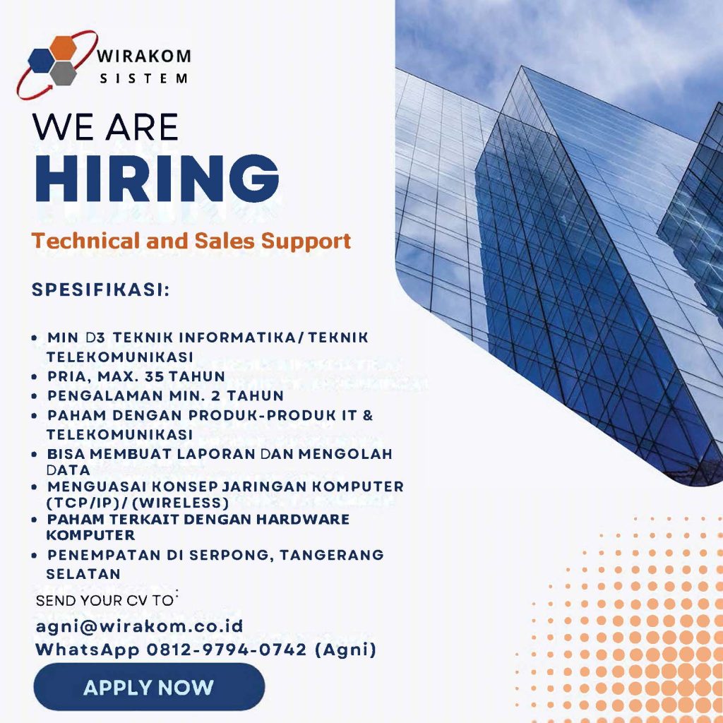 Teknikal-and-sales-support